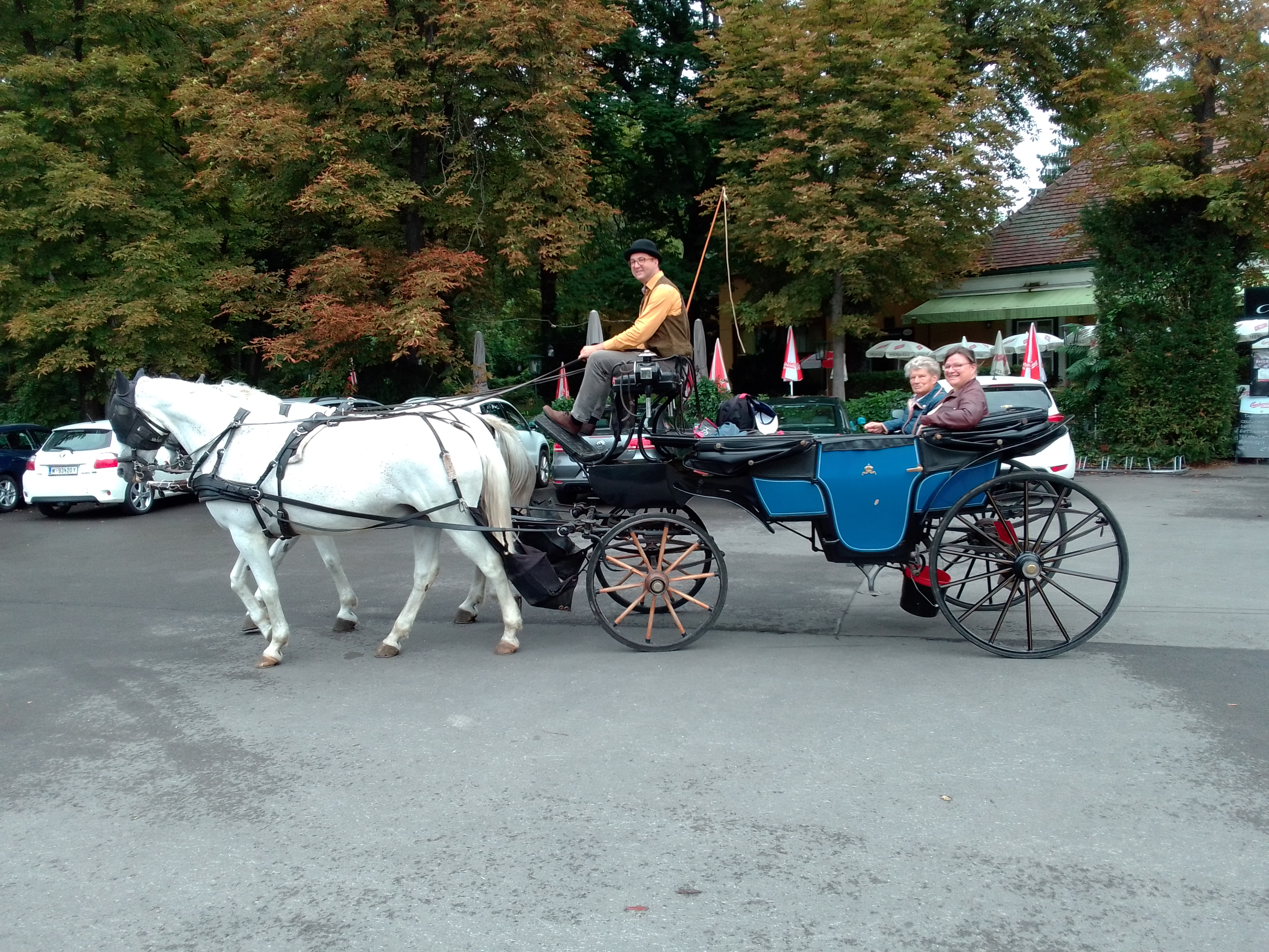 Ausbildungsfahrt im Prater beim Lusthaus